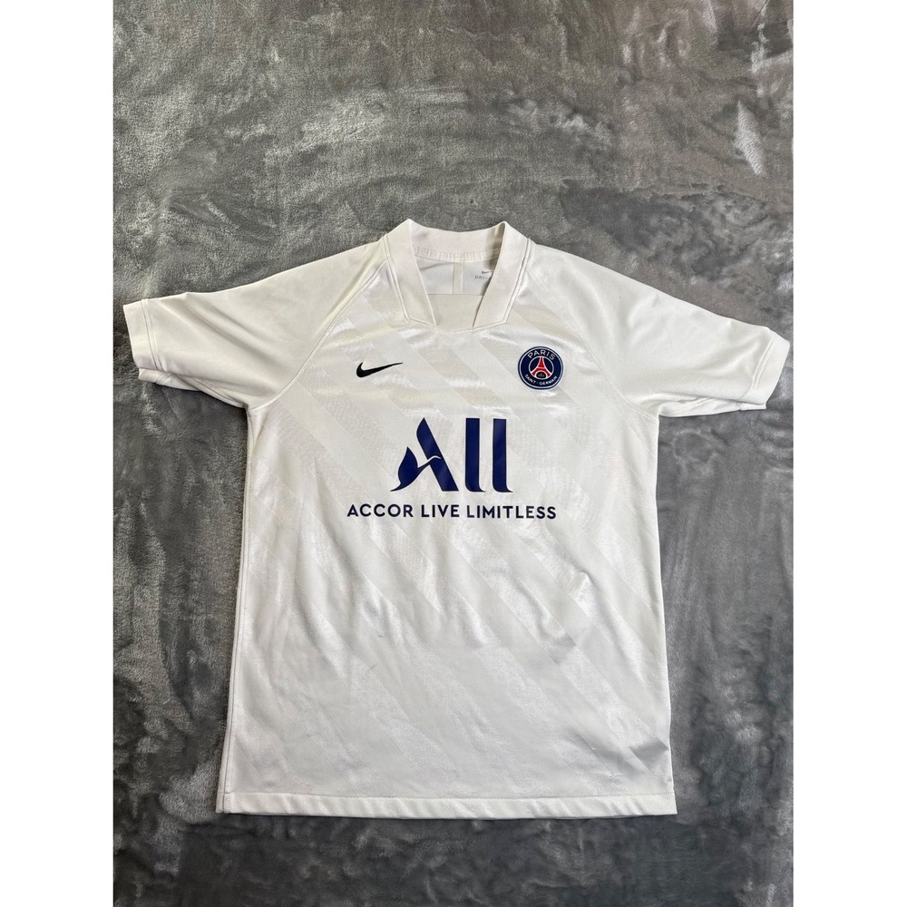 Nike Paris Saint-Germain PSG 2019-2020 Away Jersey Men XL White Soccer Shirt